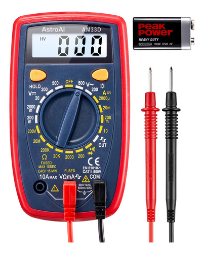 Multímetro Digital , Voltaje,corriente , Resistencia, Diodos
