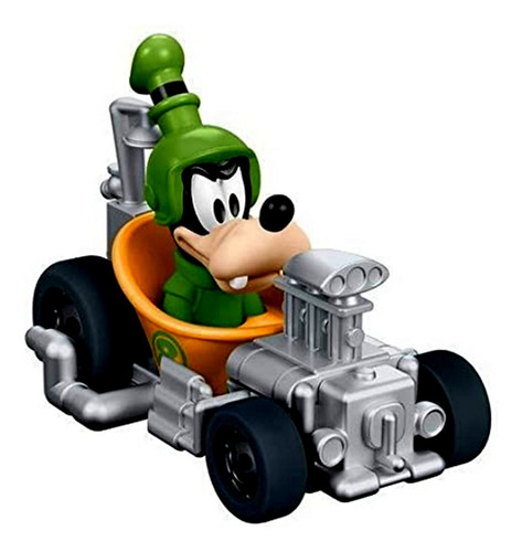 Veículo Carro Em Miniatura Carrinho Colecionável Die Cast Personagem Pateta - Coleção Turma Do Mickey Mouse Aventura Sobre Rodas Disney - Fisher Price Brinquedos