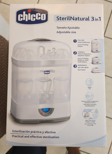 Esterilizador De Vapor Chicco Sterilnatural 3 En 1 (Usado)