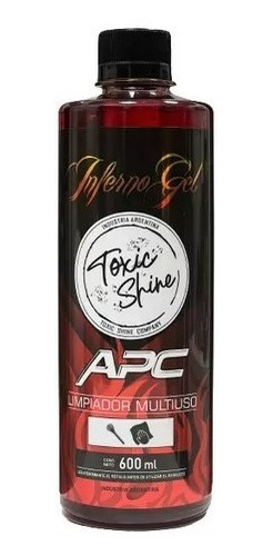 Toxic Shine Inferno Gel Apc Limpiador Interior 600cc