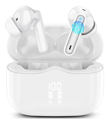Wireless Earbud, Bluetooth 5.3 Headphones Deep Bass With 4 H