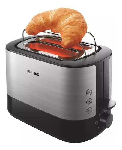 Tostadora Metalica Philips Hd2637/90 Diseño Compacto