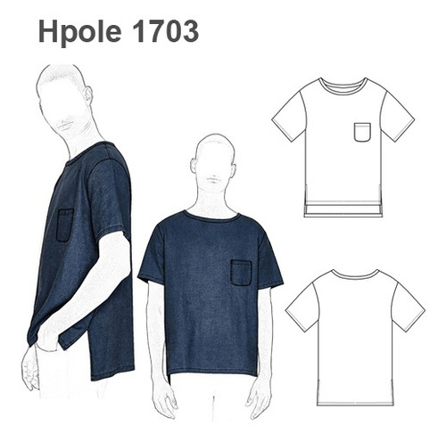 Molde, Patrón Franela Básica Oversize Hombre