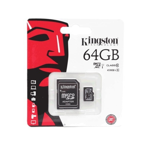 Memoria Micro Sd Xc 64 Gb Kingston Clase 10. Mundoe Z. Norte