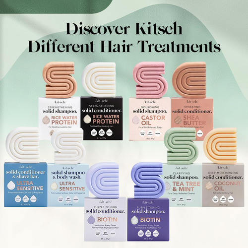 Conjunto De Barras De Shampoo E Condicionador Kitsch Rosemar