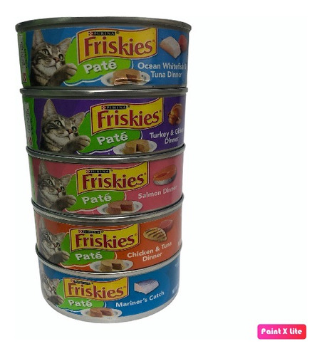 Friskies Pate De Comida Para Gatos (5 Latas)