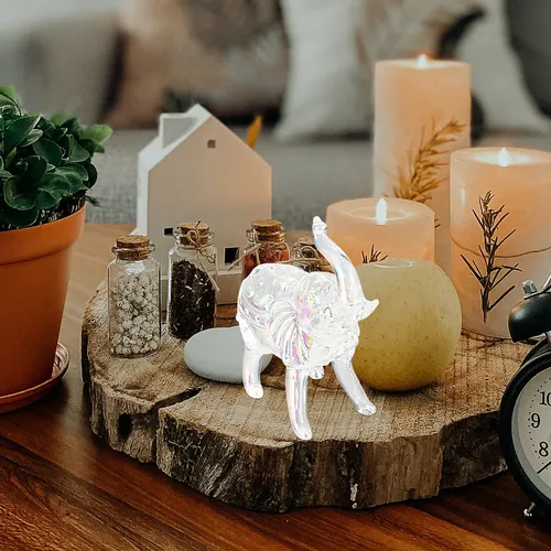 Decoración De Cristal Con Elefante De Cristal Para Halloween