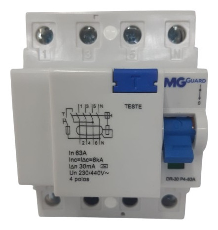 Interruptor Diferencial Residual Dr 63a Quadripolar Margiriu