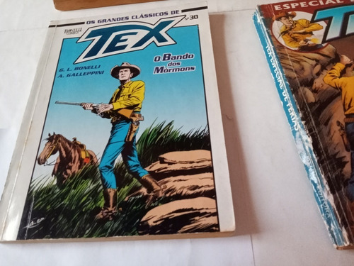 Lote 7 Gibis - Os Grandes Clássicos De Tex - Vai 1 De Brinde (Usado)