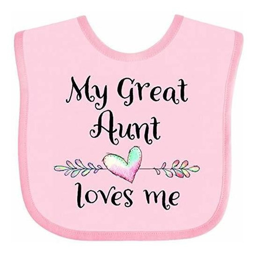 Baberos Para Bebé Inktastic My Great Aunt Loves Me- Heart Ba