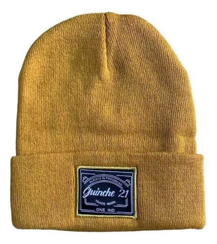 Gorro Lana Guinche 21 Modelo Aspen C/ Mostaza 