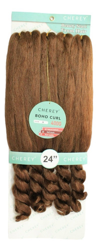 Cabelo Boho Curl Jumbo Para Trança Com Cacho Nas Pontas 60cm Cor Acobreado 30