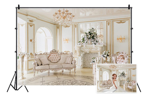 Aofoto - Lámpara De Techo De Lujo De 8 X 6 Pies Para Decorac