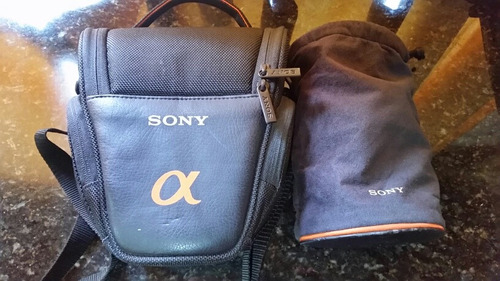 Sony Bolso Y Funda Para Camara Y Lente Originales 