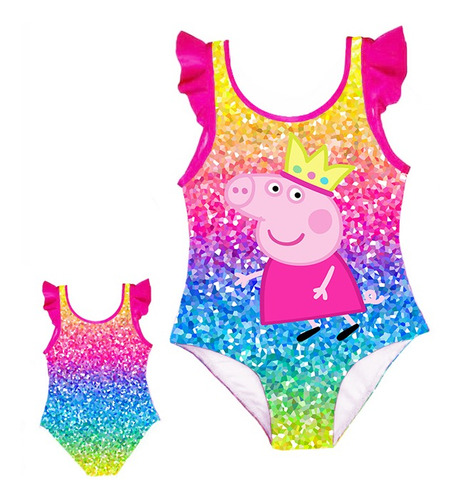 Bañador Manguita Faralados Entero Peppa Pig