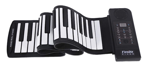 Roll Up Piano, Portátil De 61 Teclas Roll Up Soft Silicone F