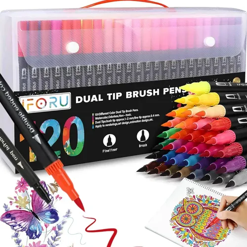 Set de Rotuladores de Acuarela Deli 36 Colores para Niños - No Tóxicos Set de Rotuladores de Acuarela Deli 36 Colores para Niños - No Tóxicos