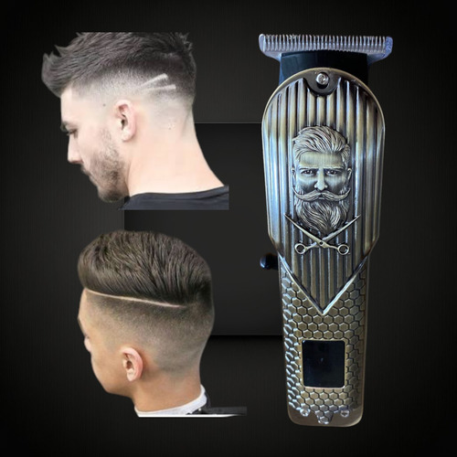 Máquina De Afeitar Usb Afeitadora Corta Barba Portátil Cuerp Color Dorado