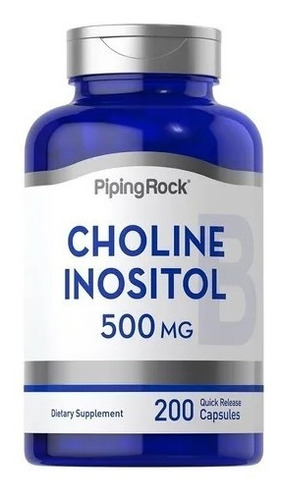 Choline Inositol Colina 500mg 200 Caps Concentración Memoria