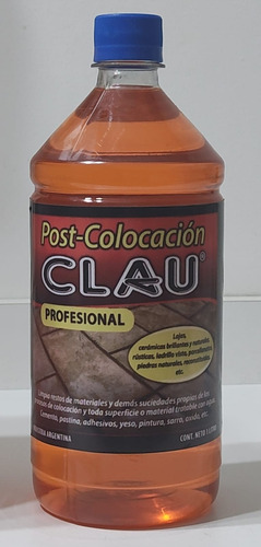 Limpiador De Porcellanato, Postcolocacion Clauprofesional