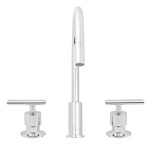 Grifo Mezclador Helvex Premier Me-303 Extensible Plateado Acabado Brillante