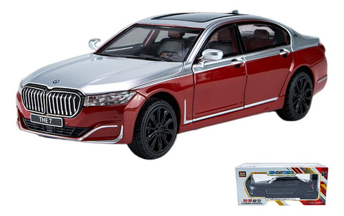 1:24 Bmw 760li Aleación De Sonido Y Luz Coche Modelo Juguete