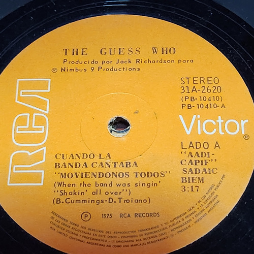 Simple The Guess Who Rca Victor C3