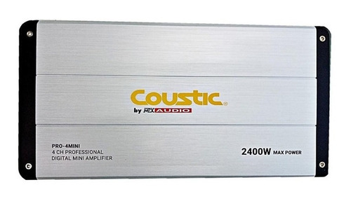 Mini Amplificador Digital 4 Canales Coustic Pro-4mini 2400 W