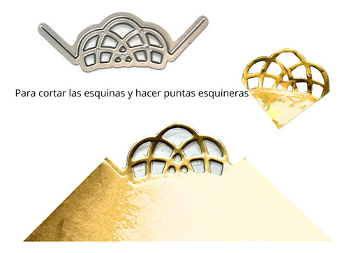 Suaje Troquel Borde Esquina Espiral Cortar Papel Orilla Scra