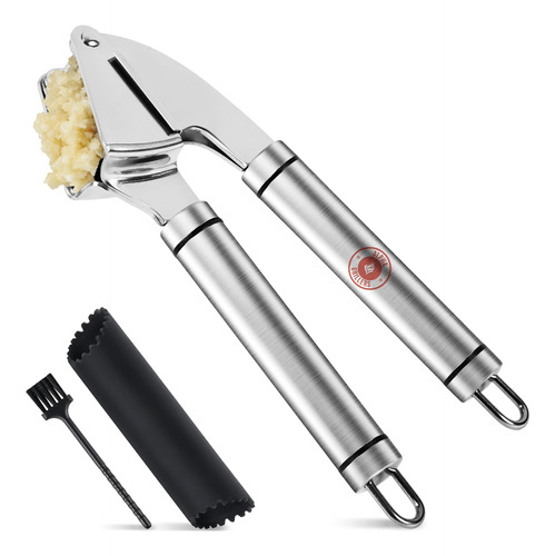Garlic Press Stainless Steel Mincer Crusher With Roller