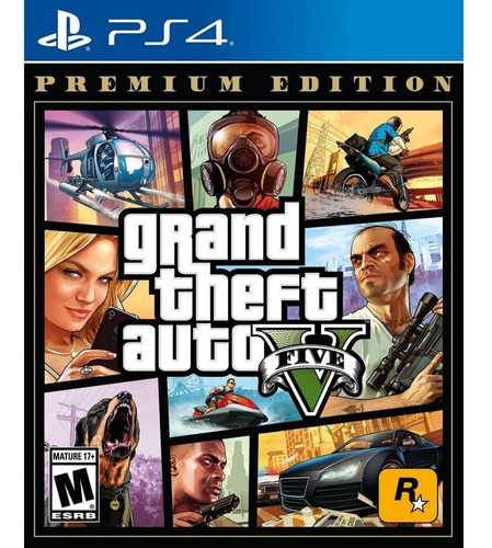 Grand Theft Auto 5 Gta V Ps4 Premium Edition Fisico No Euro