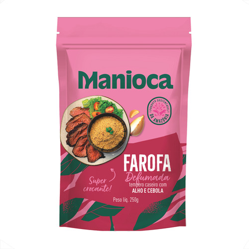 Farofa Temperada Defumada De Mandioca Do Pará - Manioca