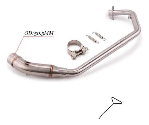 Tubo De Enlace Medio Delantero De Escape Para Cbr125 Cbr125r