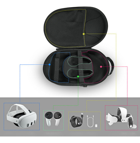 Funda De Transporte Eva For Meta Quest 3