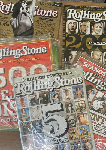 Rolling Stone 5 Revistas, 1 Doble, Lote Rock Música,  L2 A10