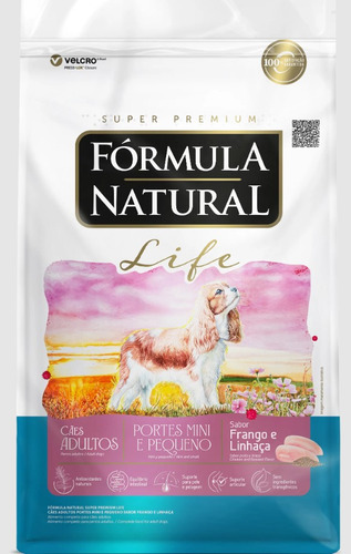 Alimento Fórmula Natural Super Premium Life para cães Adultos de raças mini e pequena sabor frango 15kg