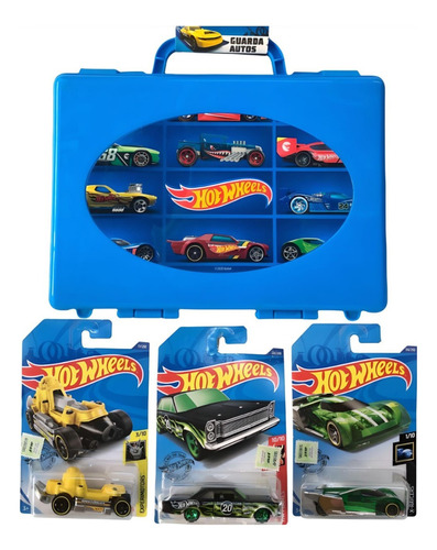 Set Valija Y Auto Hot Wheels Original Autito Toy New Bigshop