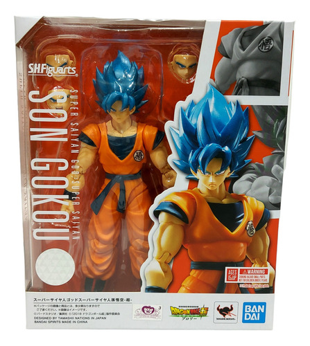 S. H. Figuart Son Goku como Blue Dragon Ball Super