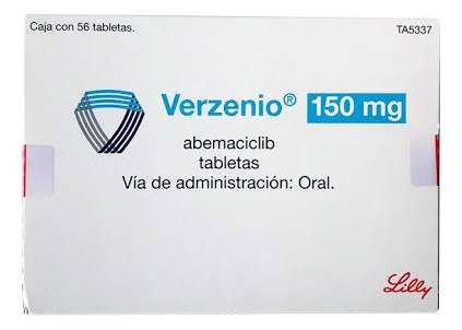 Verzenio Abemaciclib Tabletas 150 Mg Caja Con 56 Tabletas