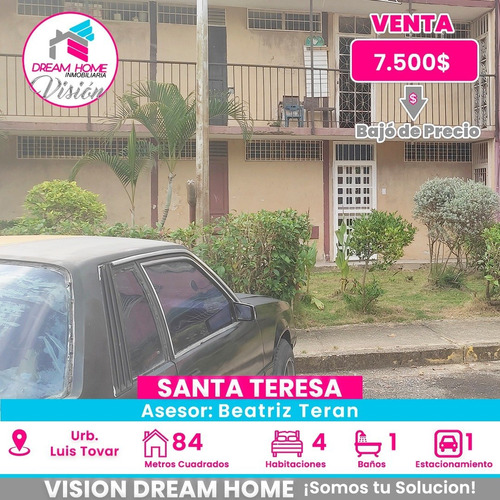 Venta De Apartamento En La Urb. Luis Tovar, Santa Teresa Del Tuy