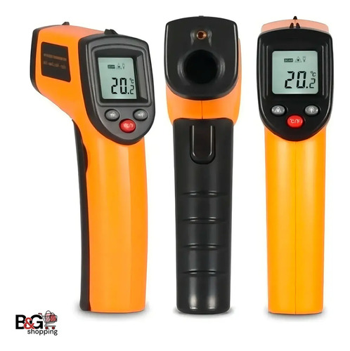 Termômetro Culinário Laser Infravermelho Para Fritura e Assados até 400°C - Marca Blackone