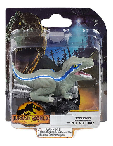 Jurassic World - Carrinho De Dinossauro 7cm - Blue