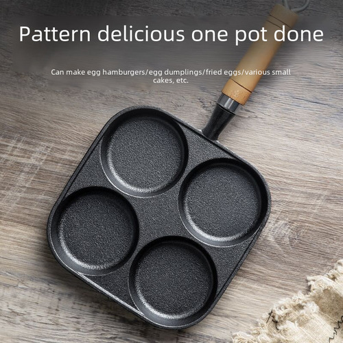 Egg Pan Fsk-9 Cerdo Antiadherente Con Cuatro Agujeros En For
