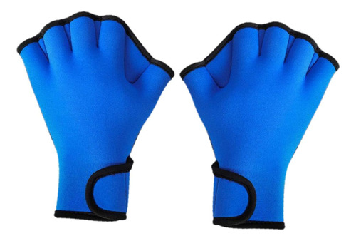 Guantes De Natación Palmeados,guantes Sin Azul M