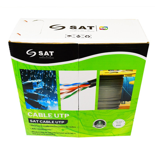 Cable Utp Sat Categoria 5e Interior Cca 0.4mm 100m