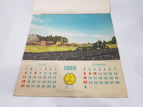 Imagen 4 de 8 de Antiguo Almanaque Agar Cross 1959 Roca Soler Arg Mag 58616