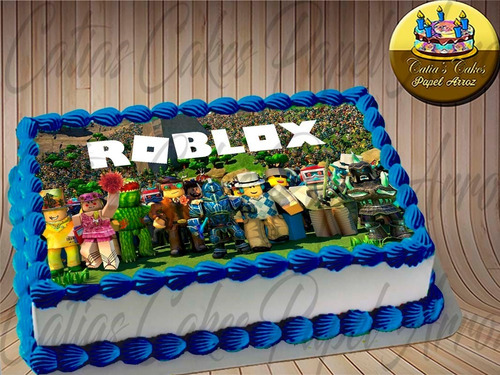 Papel De Arroz Roblox Para Bolo Comestível 20 X 30 Cm