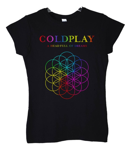 Polera Mujer Coldplay A Head Full Of Dreams Rock Abominatron