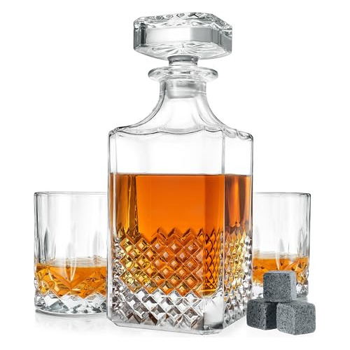 Luxury Gift For Men  Whiskey Decanter Set With Cooli...