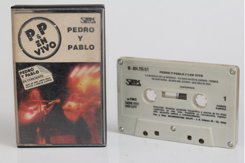 Cassette Pedro Y Pablo En Vivo 1982